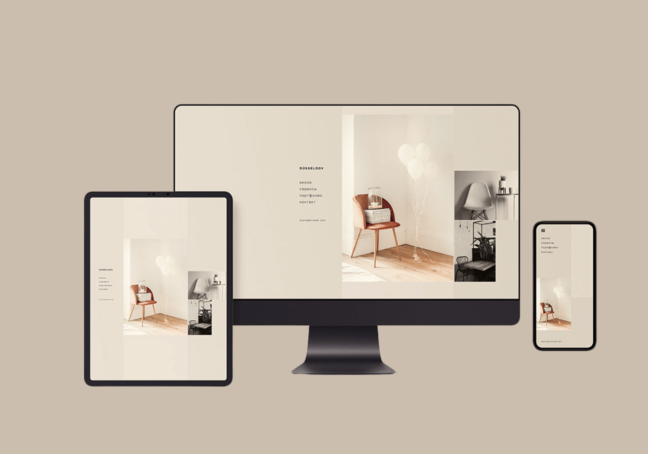 Illustration d'un site web responsive design
