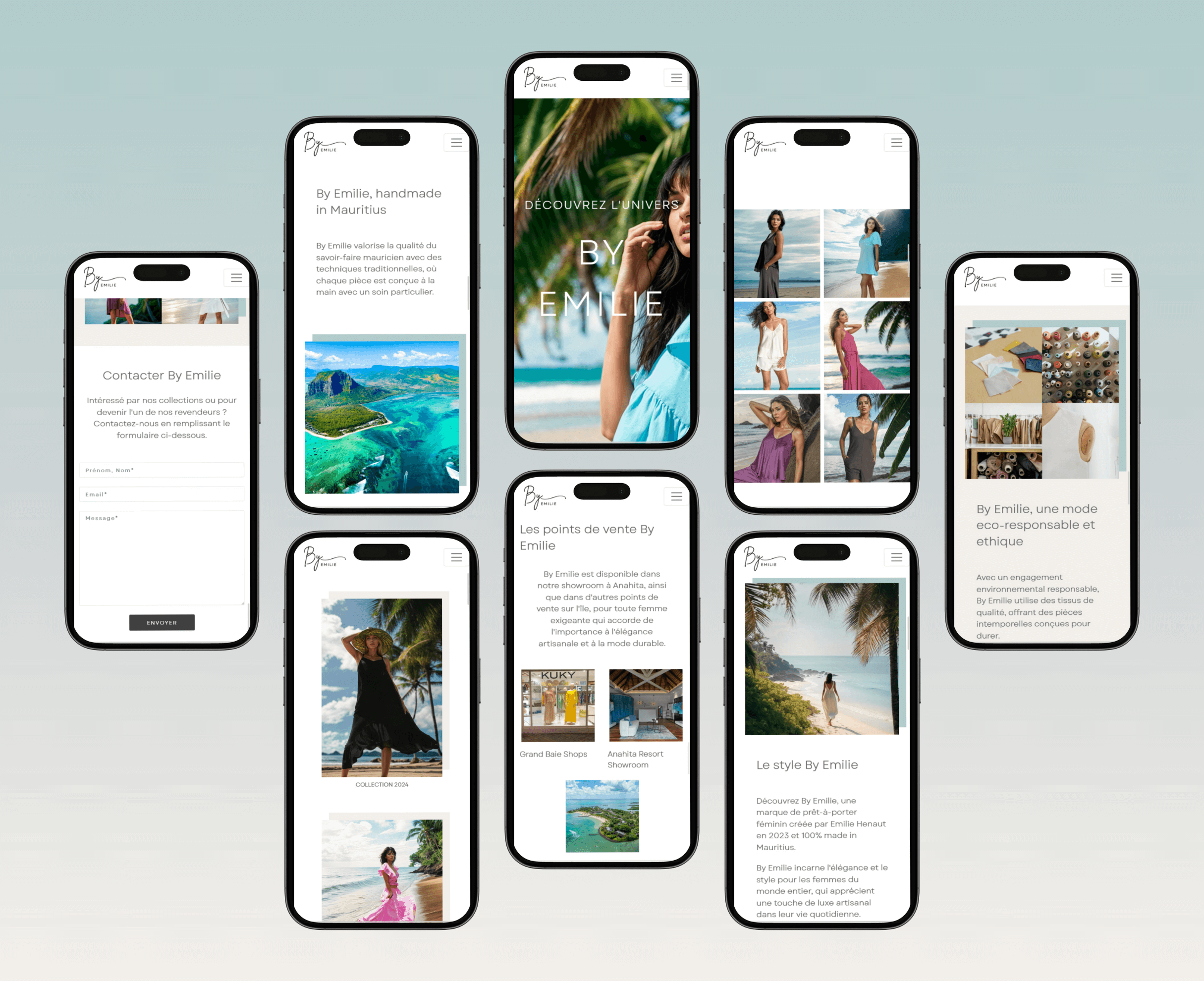 Captures d'écran: Site vitrine ByEmilie