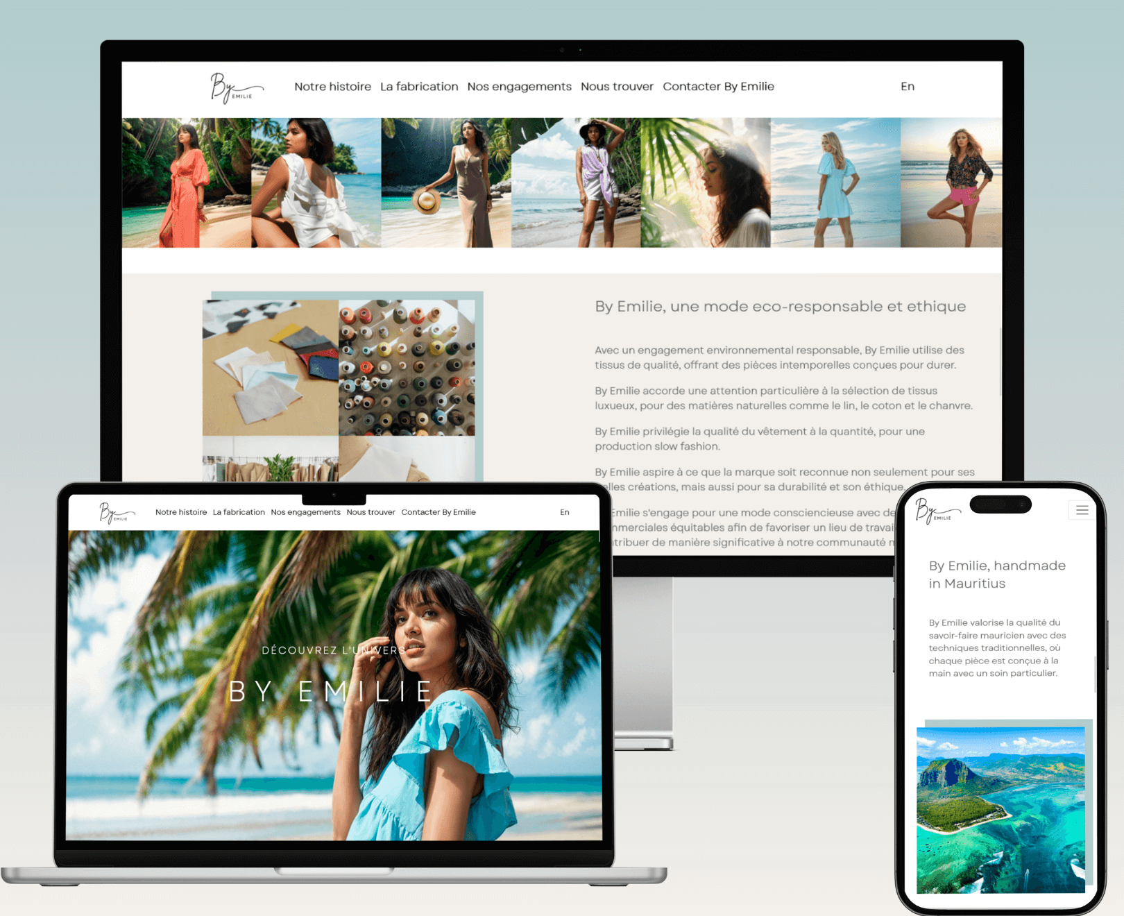 Comparaison 2eme : Site vitrine ByEmilie