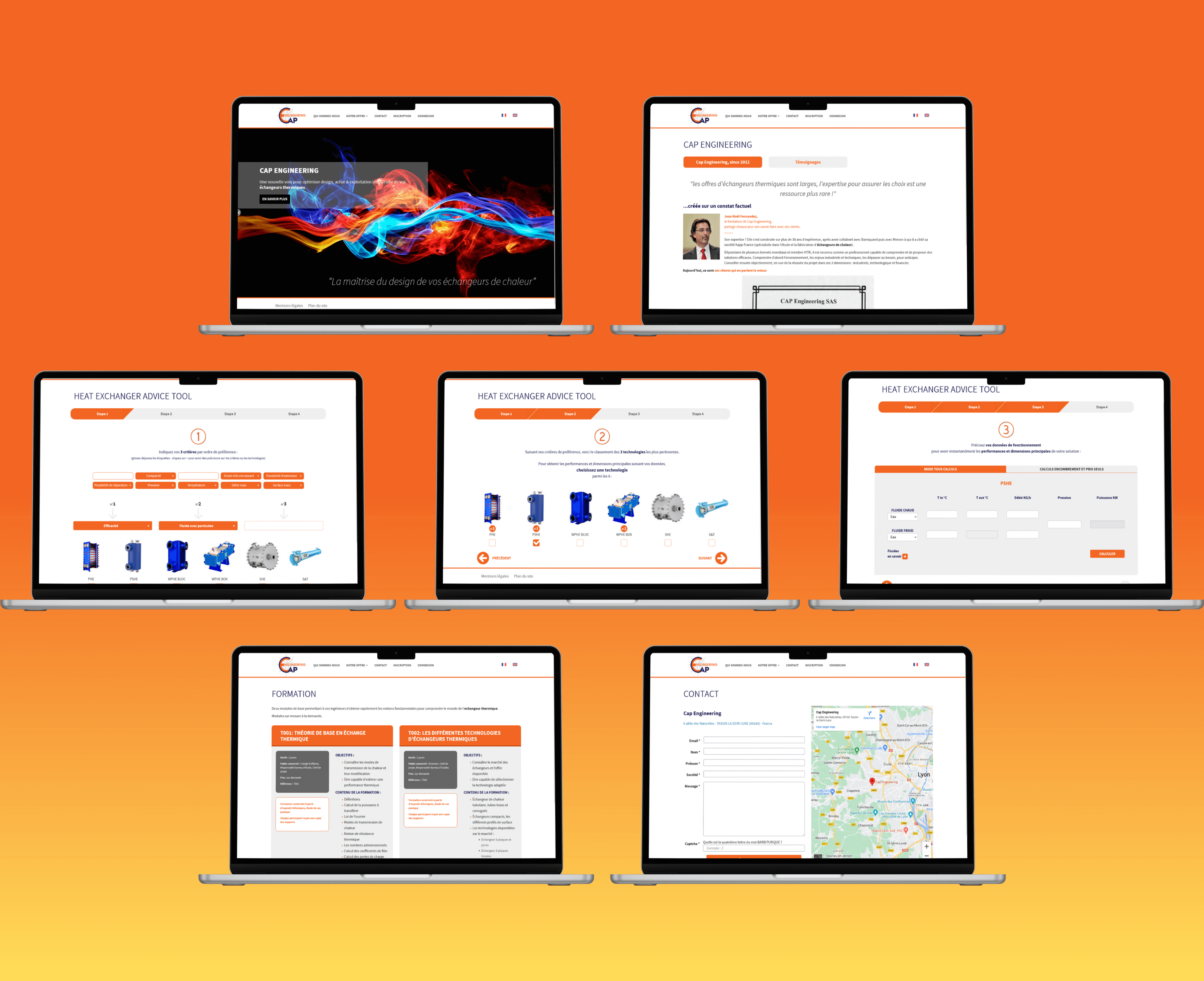 Captures d'écran: Application Cap Engineering